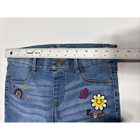 Wonder Nation Girls Fashion Embroidered Pull On Jeggings Sz L Plus (10-12) Blue - Picture 7 of 10